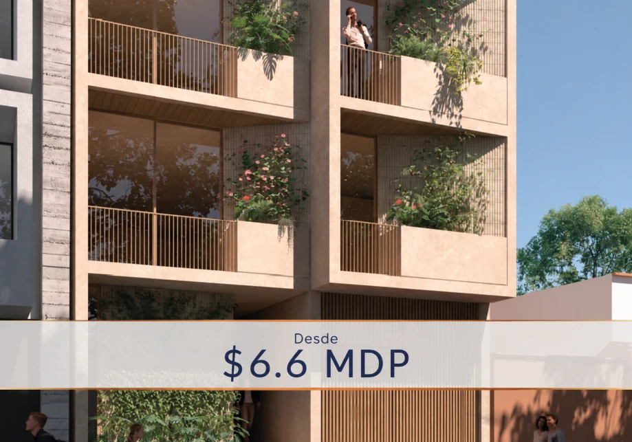 Fachada de Torre Ganges, departamentos desde $6.6 MDP